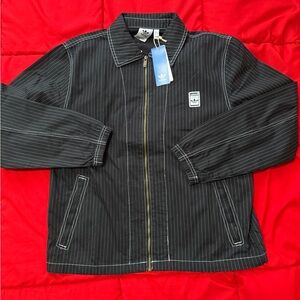 Adidas Black Pinstripe Men's Jacket